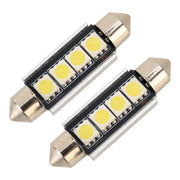 10 PZ 41mm DC12V / 1.7W / 7000K / 70LM 4LED SMD-5050 Lampada da lettura per auto, 41mm, 4LEDs SMD-5050