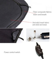 Imbottitura per cuscino riscaldante elettrico per seggiolino auto invernale 12V, Heating Cushion Pad