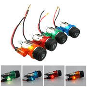 Accendisigari standard europeo per auto 10A 12V assemblaggio completo con luce