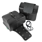 Accessori moto Kit borsa da cavaliere in pelle con lato modificato della scatola