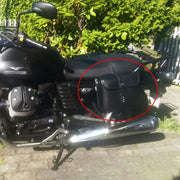 Accessori moto Kit borsa da cavaliere in pelle con lato modificato della scatola