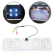 JX-9488 720x540 Pixel Effettivi NTSC 60HZ CMOS II Telecamera di retromarcia per auto universale impermeabile con lampada 4LED a luce bianca da 2W 80LM 5000K, DC 12V, Lunghezza cavo: 4m, White, Silver