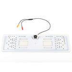 JX-9488 720x540 Pixel Effettivi NTSC 60HZ CMOS II Telecamera di retromarcia per auto universale impermeabile con lampada 4LED a luce bianca da 2W 80LM 5000K, DC 12V, Lunghezza cavo: 4m, White, Silver