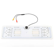JX-9488 720x540 Pixel Effettivi NTSC 60HZ CMOS II Telecamera di retromarcia per auto universale impermeabile con lampada 4LED a luce bianca da 2W 80LM 5000K, DC 12V, Lunghezza cavo: 4m, White, Silver