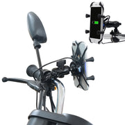 Caricabatterie per telefono con staffa per telefono in lega di alluminio a forma di X per motocicletta 5V 2.1A, CS-416A3