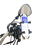 Caricabatterie per telefono con staffa per telefono in lega di alluminio a forma di X per motocicletta 5V 2.1A, CS-416A3