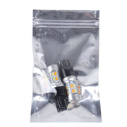 2 PZ T20/7443 10W 1000 LM 6000K Luce bianca + gialla Indicatore di direzione con 20 lampade SMD-5730-LED e lente.CC 12-24 V, T20 with 20 SMD-5730-LED Lamps