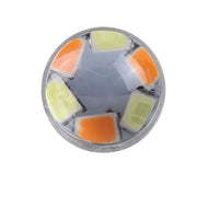 2 PZ T25/3157 10W 1000 LM 6000K Luce bianca + gialla Indicatore di direzione con 42 lampade SMD-2835-LED e lente.CC 12-24 V, T25 with 42 SMD-2835-LED Lamps