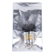 2 PZ T25/3157 10W 1000 LM 6000K Luce bianca + gialla Indicatore di direzione con 42 lampade SMD-2835-LED e lente.CC 12-24 V, T25 with 42 SMD-2835-LED Lamps