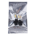 2 PZ T25/3157 10W 1000 LM 6000K Luce bianca + gialla Indicatore di direzione con 20 lampade SMD-5730-LED e lente.CC 12-24 V, T25 with 20 SMD-5730-LED Lamps