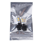 2 PZ T25/3157 10W 1000 LM 6000K Luce bianca + gialla Indicatore di direzione con 20 lampade SMD-5730-LED e lente.CC 12-24 V, T25 with 20 SMD-5730-LED Lamps
