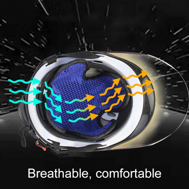 Imbottitura traspirante con rete a nido d'ape 3D per casco