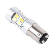 2 PZ 1157 10W 1000 LM 6000K Luce bianca + gialla Indicatore di direzione con 20 lampade SMD-5730-LED e lente.CC 12-24 V, 1157 with 20 SMD-5730-LED Lamps