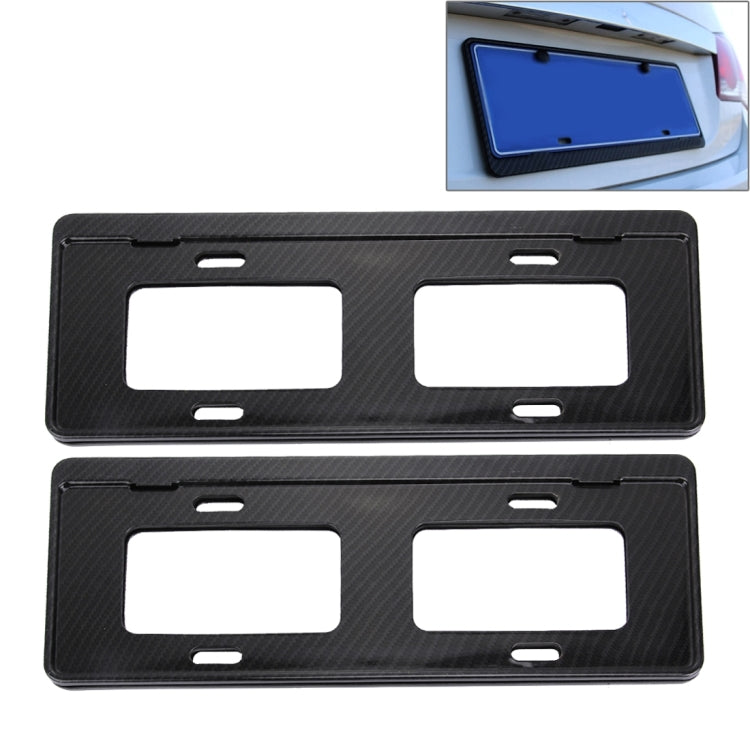 Supporto per supporto per telaio con staffa per targa in fibra di carbonio da 2 pezzi (nero), Carbon Fiber