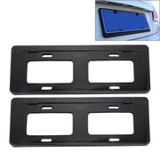 Supporto per supporto per telaio con staffa per targa in fibra di carbonio da 2 pezzi (nero), Carbon Fiber