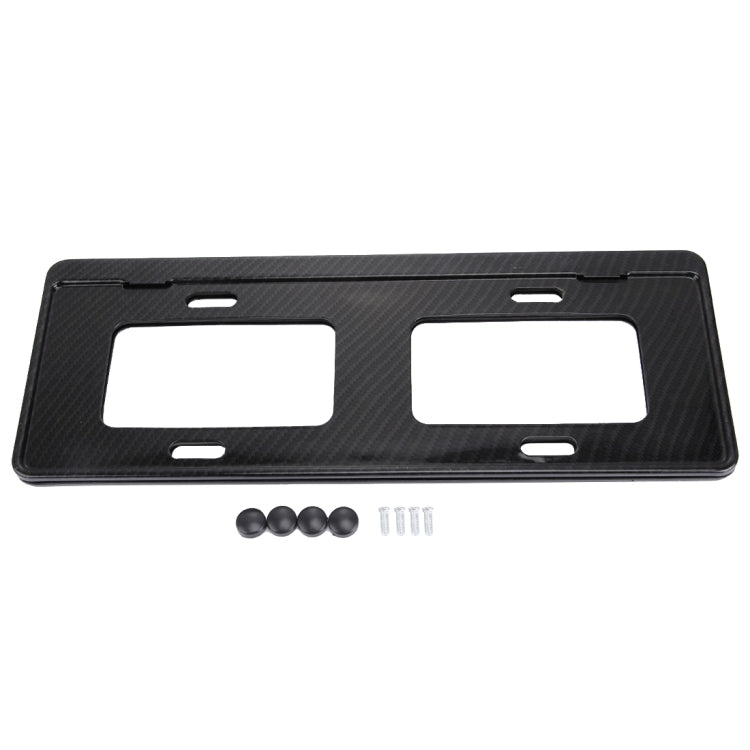 Supporto per supporto per telaio con staffa per targa in fibra di carbonio da 2 pezzi (nero), Carbon Fiber