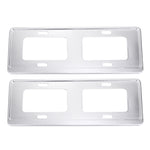 Supporto per supporto per telaio con staffa per targa in lega di magnesio da 2 pezzi (argento), Magnesium Alloy Bracket