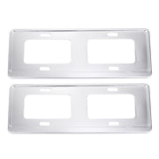 Supporto per supporto per telaio con staffa per targa in lega di magnesio da 2 pezzi (argento), Magnesium Alloy Bracket