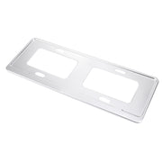 Supporto per supporto per telaio con staffa per targa in lega di magnesio da 2 pezzi (argento), Magnesium Alloy Bracket