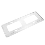 Supporto per supporto per telaio con staffa per targa in lega di magnesio da 2 pezzi (argento), Magnesium Alloy Bracket