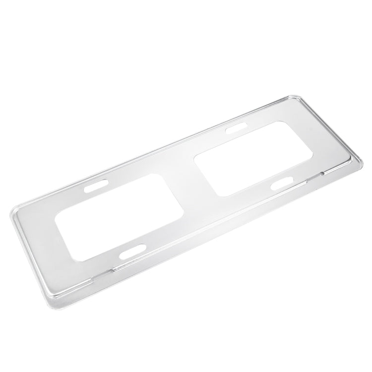 Supporto per supporto per telaio con staffa per targa in lega di magnesio da 2 pezzi (argento), Magnesium Alloy Bracket