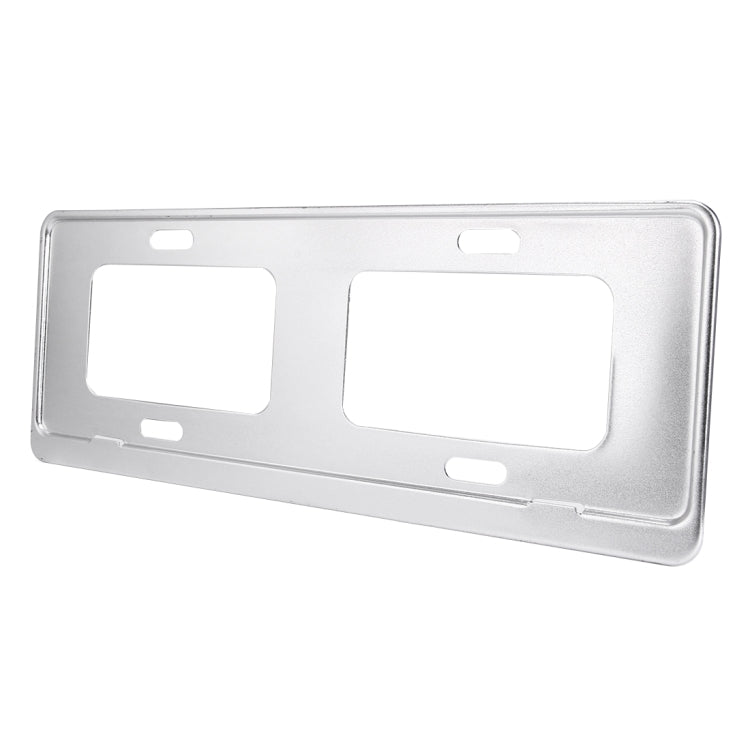 Supporto per supporto per telaio con staffa per targa in lega di magnesio da 2 pezzi (argento), Magnesium Alloy Bracket