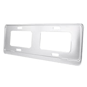 Supporto per supporto per telaio con staffa per targa in lega di magnesio da 2 pezzi (argento), Magnesium Alloy Bracket