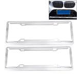 Staffa per telaio in alluminio aerospaziale, supporto per targa per auto, 2 pezzi (argento), Aerospace Aluminum Bracket