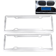 Staffa per telaio in alluminio aerospaziale, supporto per targa per auto, 2 pezzi (argento), Aerospace Aluminum Bracket