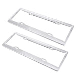 Staffa per telaio in alluminio aerospaziale, supporto per targa per auto, 2 pezzi (argento), Aerospace Aluminum Bracket
