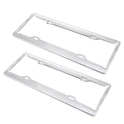 Staffa per telaio in alluminio aerospaziale, supporto per targa per auto, 2 pezzi (argento), Aerospace Aluminum Bracket