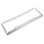 Staffa per telaio in alluminio aerospaziale, supporto per targa per auto, 2 pezzi (argento), Aerospace Aluminum Bracket