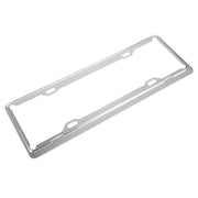 Staffa per telaio in alluminio aerospaziale, supporto per targa per auto, 2 pezzi (argento), Aerospace Aluminum Bracket