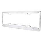 Staffa per telaio in alluminio aerospaziale, supporto per targa per auto, 2 pezzi (argento), Aerospace Aluminum Bracket