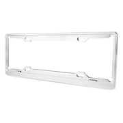 Staffa per telaio in alluminio aerospaziale, supporto per targa per auto, 2 pezzi (argento), Aerospace Aluminum Bracket