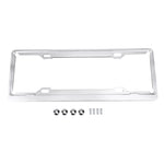 Staffa per telaio in alluminio aerospaziale, supporto per targa per auto, 2 pezzi (argento), Aerospace Aluminum Bracket