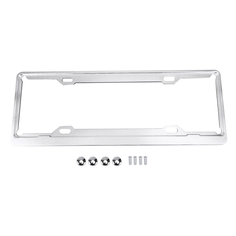 Staffa per telaio in alluminio aerospaziale, supporto per targa per auto, 2 pezzi (argento), Aerospace Aluminum Bracket