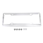 Staffa per telaio in alluminio aerospaziale, supporto per targa per auto, 2 pezzi (argento), Aerospace Aluminum Bracket