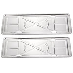 Supporto per telaio con staffa per targa in lega di alluminio da 2 pezzi (argento), Aluminium Alloy Bracket