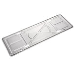 Supporto per telaio con staffa per targa in lega di alluminio da 2 pezzi (argento), Aluminium Alloy Bracket