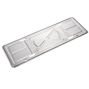 Supporto per telaio con staffa per targa in lega di alluminio da 2 pezzi (argento), Aluminium Alloy Bracket