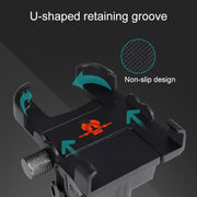 Porta cellulare portatile per caricabatterie USB in lega di alluminio per moto, versione per manubrio, 3089
