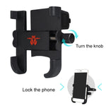 Porta cellulare portatile per caricabatterie USB in lega di alluminio per moto, versione per manubrio, 3089