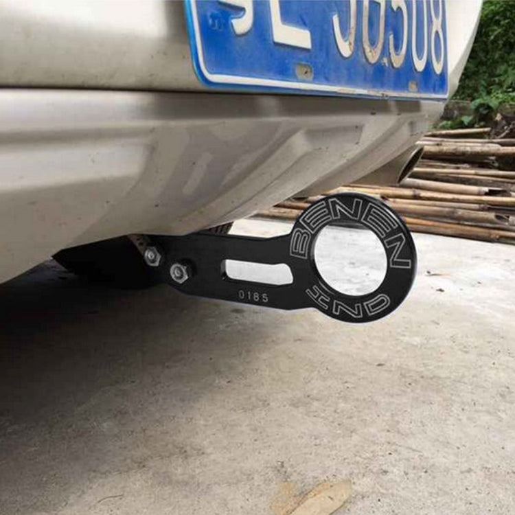 Anello per rimorchio con gancio di traino posteriore in lega di alluminio Benen per auto universale con due fori per viti, Blue, Black, Gold, Purple, Red, Silver