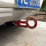 Anello per rimorchio con gancio di traino posteriore in lega di alluminio Benen per auto universale con due fori per viti, Blue, Black, Gold, Purple, Red, Silver