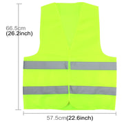 Panno di sicurezza per gilet riflettente fluorescente XL, per scuole guida, costruzioni, avvertenza per la sicurezza stradale, panno da lavoro, XL Vest, Vest 5