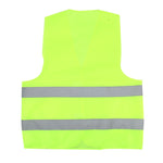 Panno di sicurezza per gilet riflettente fluorescente XL, per scuole guida, costruzioni, avvertenza per la sicurezza stradale, panno da lavoro, XL Vest, Vest 5