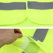 Panno di sicurezza per gilet riflettente fluorescente XL, per scuole guida, costruzioni, avvertenza per la sicurezza stradale, panno da lavoro, XL Vest, Vest 5