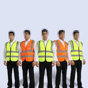 Panno di sicurezza per gilet riflettente fluorescente XL, per scuole guida, costruzioni, avvertenza per la sicurezza stradale, panno da lavoro, XL Vest, Vest 5