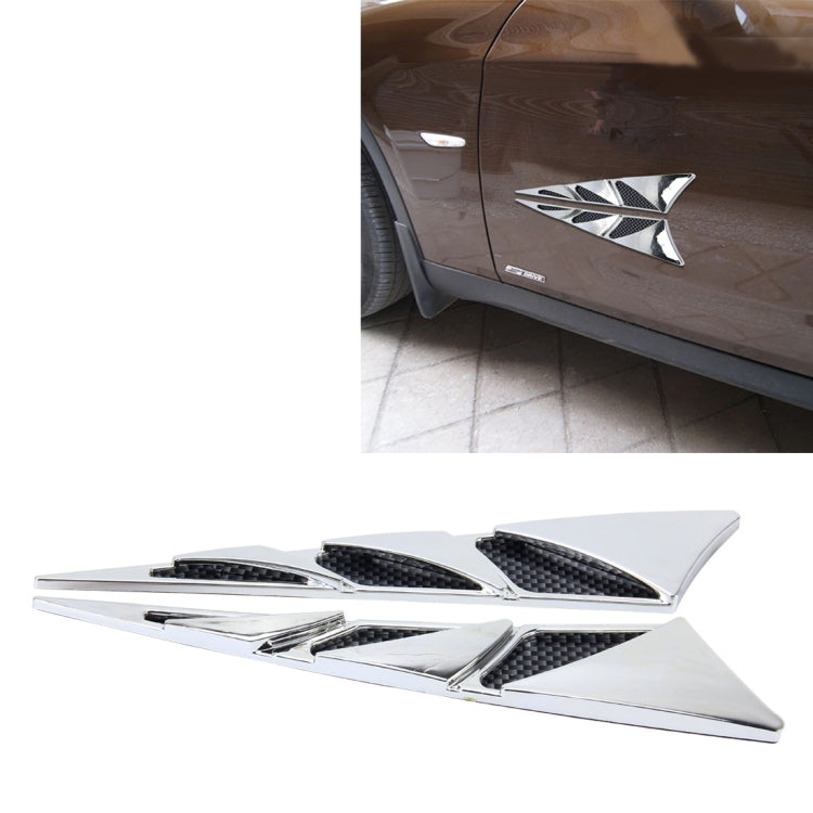 YI-226 2 pezzi Copri adesivi decorativi per parafango con presa d'aria laterale per auto, Air Ventilation 1